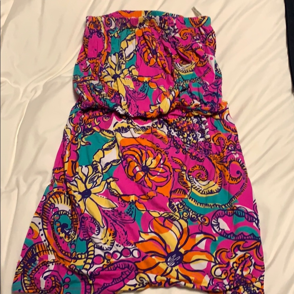 Lilly Pulitzer Atwood strapless dress size s